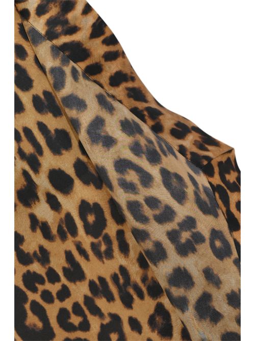 Gonna lunga in seta con stampa leopardata ALBERTA FERRETTI | M0113 01501888